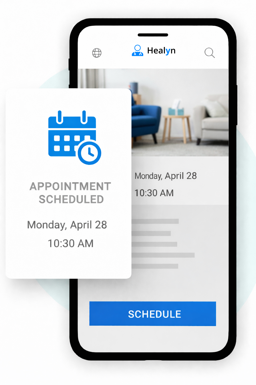 Agenda & Planification - Healyn interface